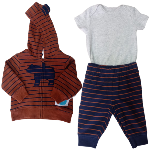 Baby 3-Piece Bear Little Jacket Set